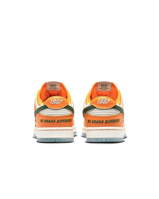 Nike Orange X Florida A&M University Dunk Low 'Rattlers' for men