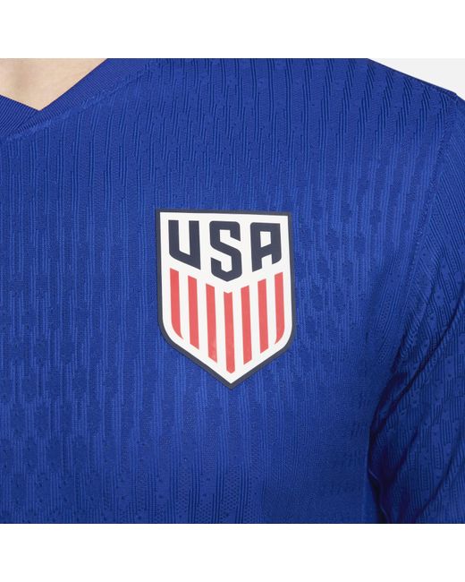 Nike Blue Usmnt 24 Match Away Authentic Soccer Jersey for men