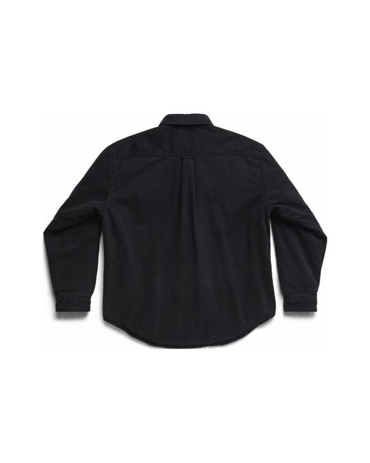 Balenciaga Blue Padded Shirt Large Fit