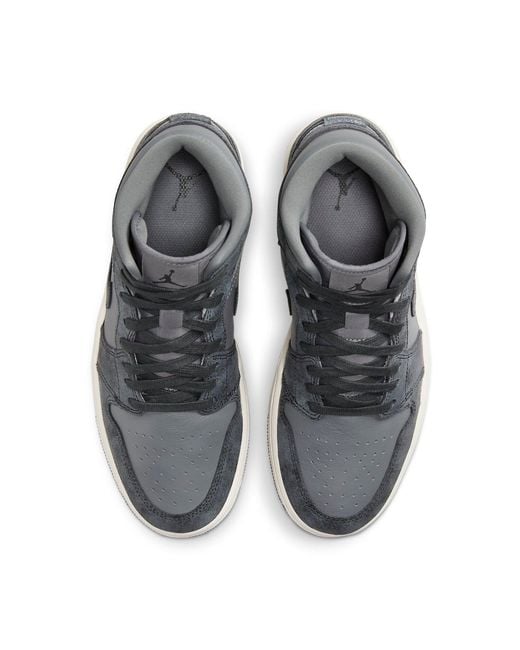 Nike Blue (Wmns) 1 Mid 'Distressed Smoke'