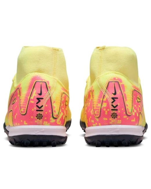 Nike Yellow Mercurial Superfly 10 Academy 'Kylian Mbappé' Turf High-Top Football Shoes for men