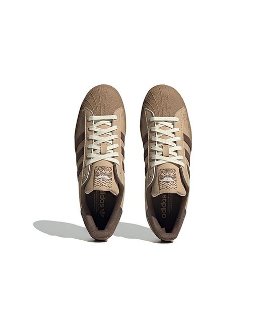 Adidas Brown Originals Superstar Shoes 'Magic Cargo' for men