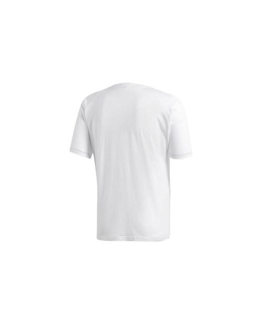 Adidas White Apac Smr Hds Basketball Sports Short Sleeve for men