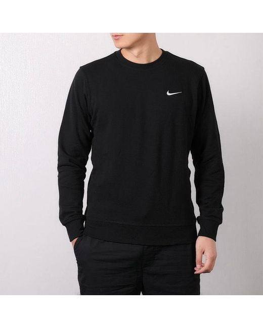 Nike Black Club Ft Round Neck Pullover French Terry for men