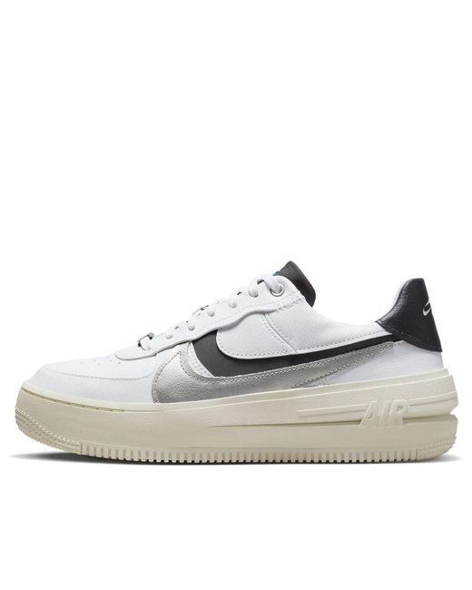 Nike White (Wmns) Air Force 1 Plt.Af.Orm Lv8 Metallic'