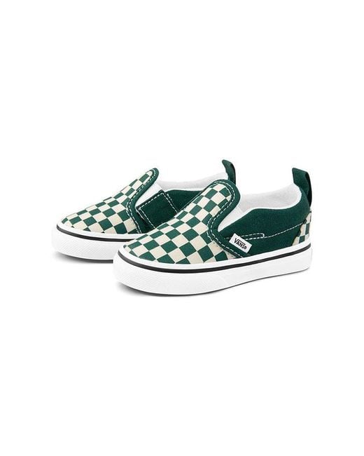 Vans Green Old Skool V Toddler/ Checkboard for men