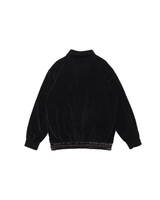 Gucci Black Chenille Embroidered Zip Up Jacket for men
