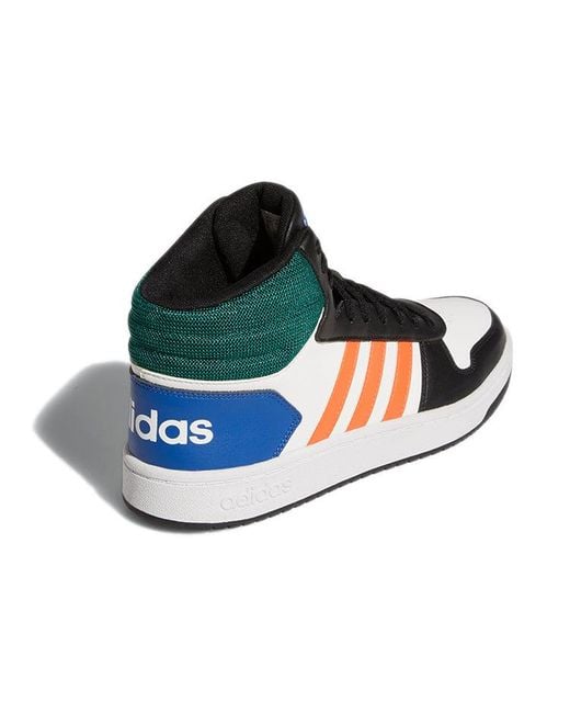 Adidas Blue Hoops 2.0 Mid Basketball Shoes Multi Color' for men