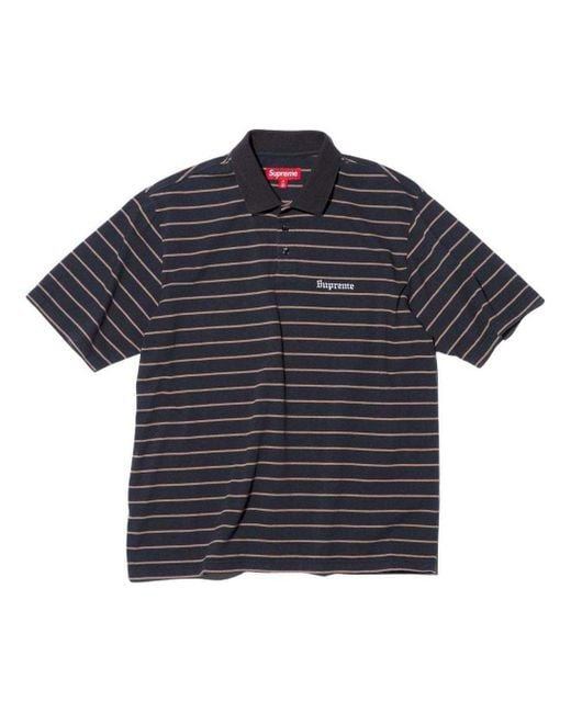 【希少】Supreme Washed Stripe Polo NAVY / M Supreme Washed Stripe Polo Black White Navy 3colors 26SS | eBay