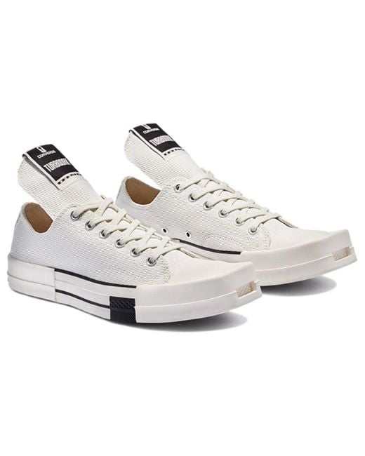 Converse White Rick Owens X Turbodrk Chuck 70 Low 'Lily' for men