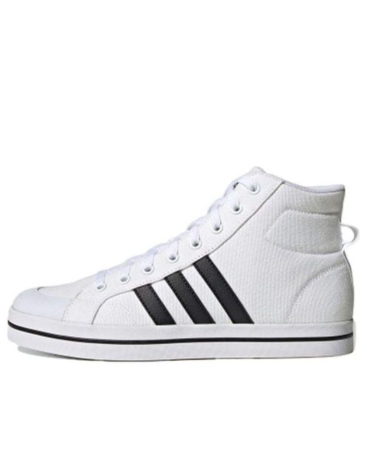 Adidas White Neo Bravada Mid for men