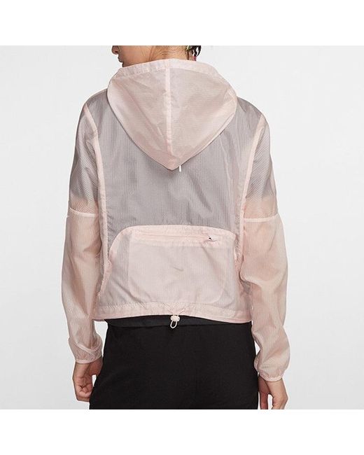 Nike Purple (Wmns) Running Hooded Jacket Coat
