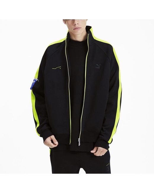 PUMA Black X Ader Error Printing Stand-Up Collar Jacket