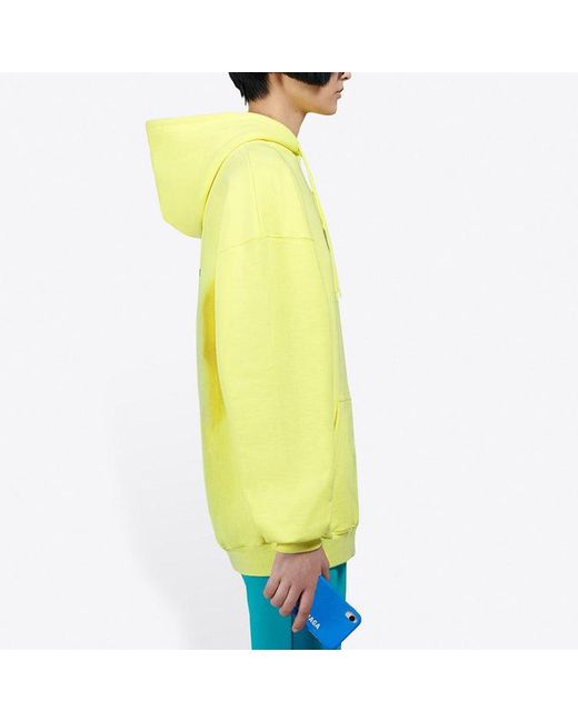 Balenciaga Yellow (Wmns) Crew Printing Hoodie