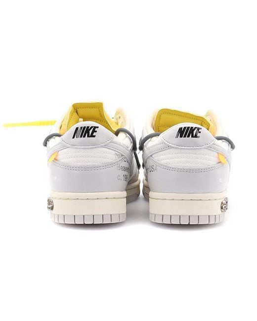 Nike White X Off- Dunk Low 'Lot 41 Of 50' for men