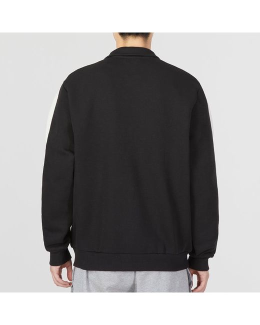 PUMA Black Team Badge Zipper Jacket for men