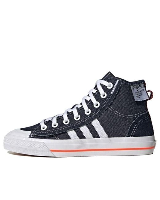 Adidas Blue Nizza Hi Rf Denim' for men