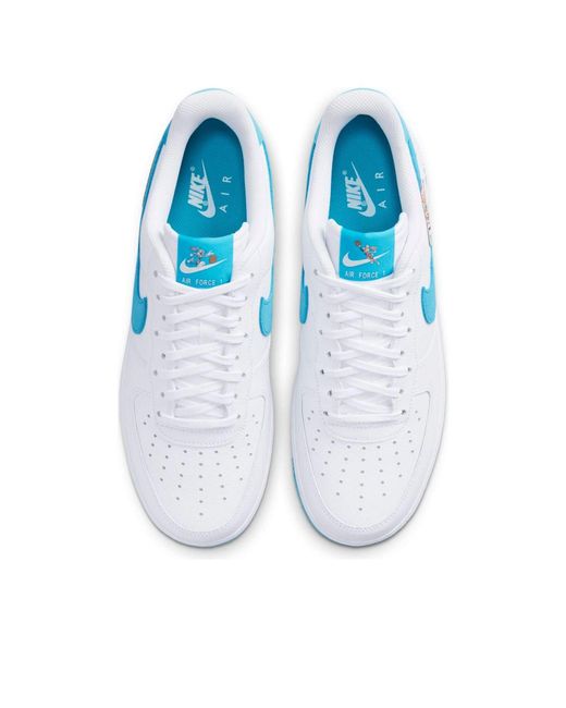 Nike Blue X Space Jam Air Force 1 '07 Low 'Hare' for men