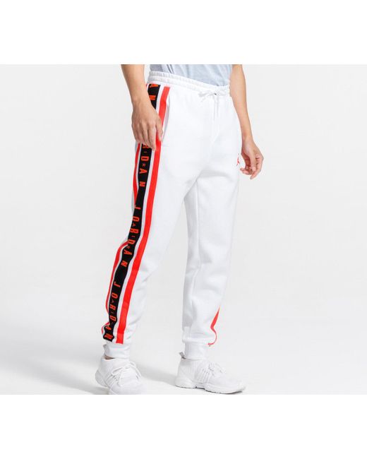 Nike Red Printing Bundle Feet Basketball Fleece Lined Sports Long Pants for men
