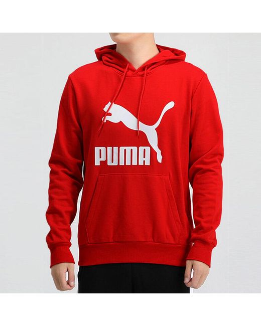 PUMA Red Classics Logo Hoodie for men