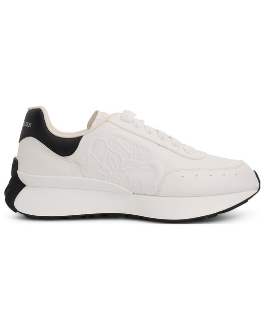 McQueen White Sprint Runner for men
