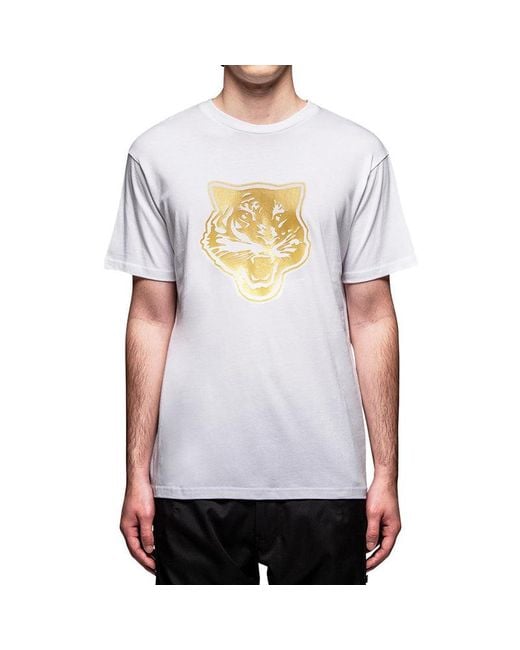 Onitsuka Tiger White Graphic T-Shirt for men