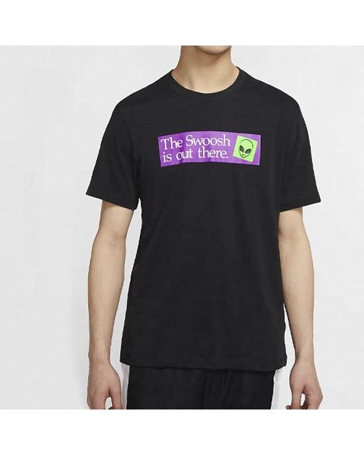 Nike Black Alien Printing Short Sleeve for men
