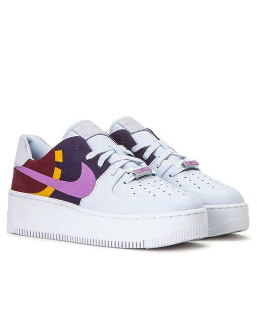 Nike Blue (Wmns) Air Force 1 Sage Low Lx Dark Orchid'