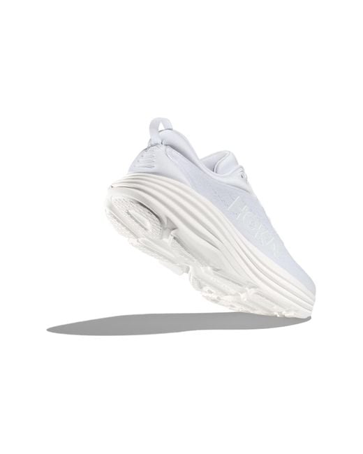 Hoka One One White Bondi 8 'Triple' for men