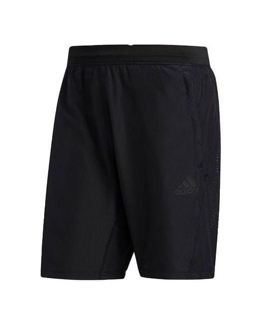 Adidas Black 3S Perf Wv Sho Training Shorts for men