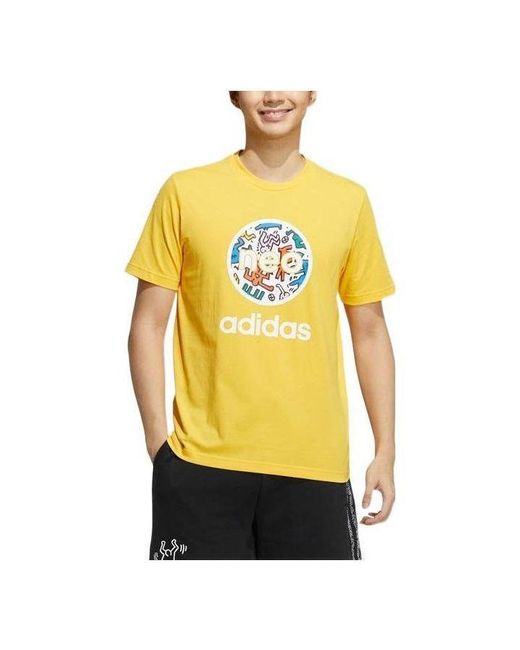 Adidas Yellow Neo X Keith Haring Logot for men