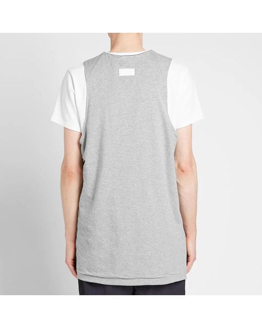 Nike White X Fear Of God Reversible Jersey 'Summit/Dark Heather' for men