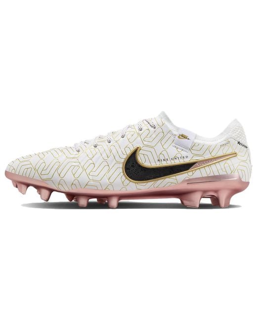 Nike White Tiempo Legend 10 Elite Fg 'United Golden Pack' for men