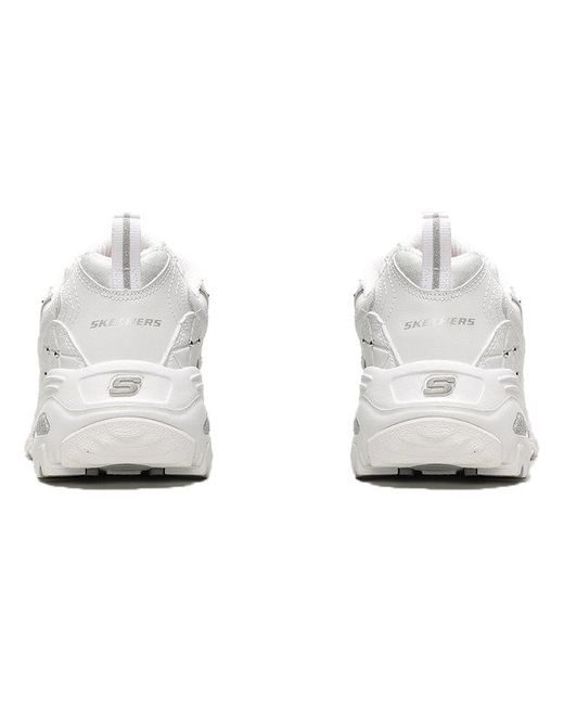Skechers White (Wmns) D'Lites Glamour Feels Low/Dad Shoes Gs