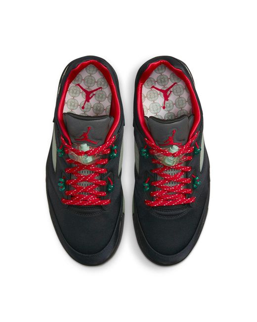 Nike Black 5 Retro Low X Clot 'Jade' for men