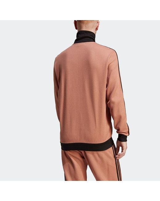 Adidas Pink Originals Adicolor Classics Waffle Beckenbauer Track Jacket 'Clay Strata' for men