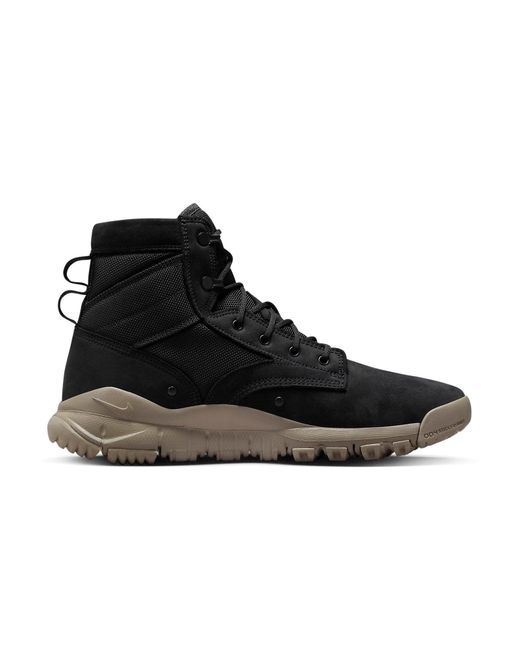 Nike Black Sfb 6' Leather Boot & Light Taupe' for men