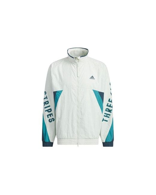 Adidas Blue Word Woven Jacket Asia Sizing for men