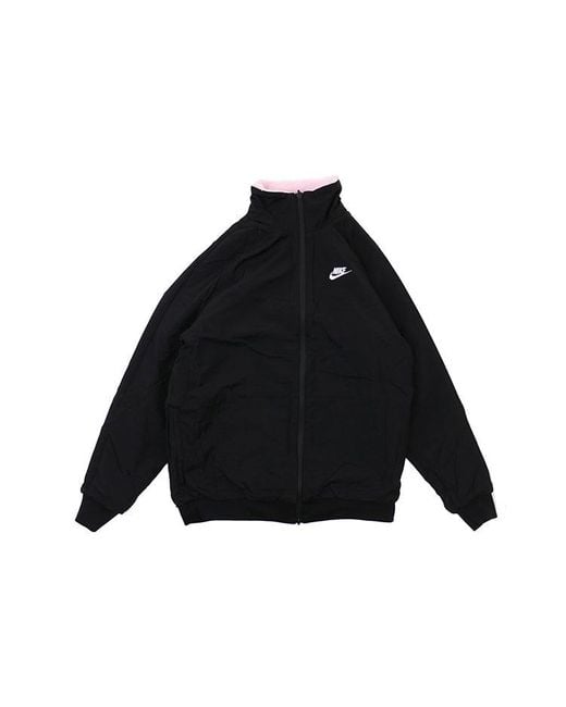 【国内正規品 セイル L】NIKE BIG SWOOSH BOA JACKET ナイキ ボアジャケット フルジップ スウッシュ ジャケット ホワイト Nike Big Swoosh Reversible Boa Jacket (Asia Sizing) Black White