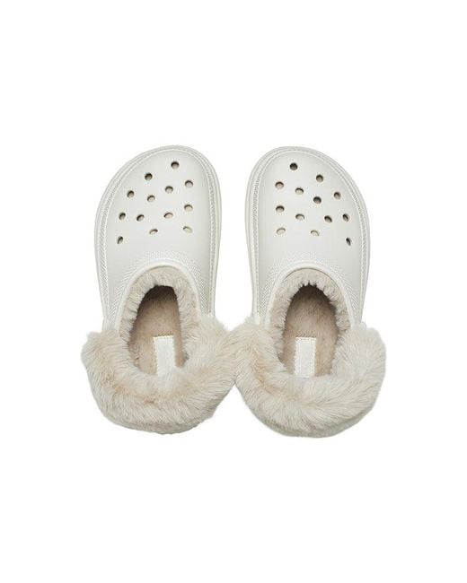 CROCSTM White Stomp Lined Clogs for men