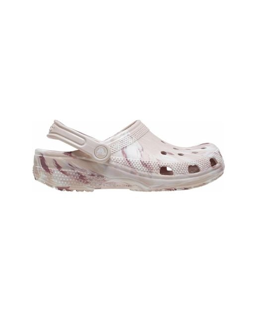 CROCSTM White Classic Marbled Clogs