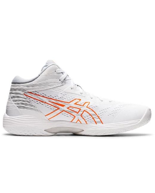 Asics White Gelhoop V14 Low Tops Wear-Resistant for men