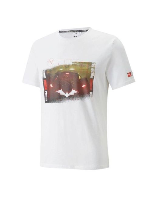 PUMA White X Batman Graphic Tee for men