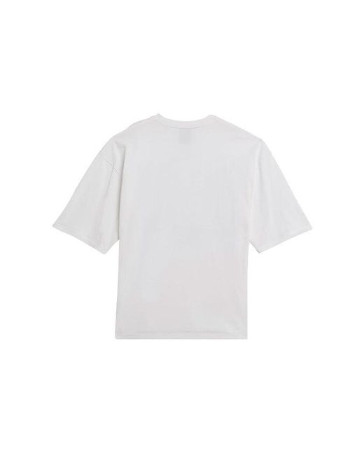 Adidas White Originals X Kerwin Frost Crossover Cartoon Printing Loose Round Neck Short Sleeve T-Shirt for men