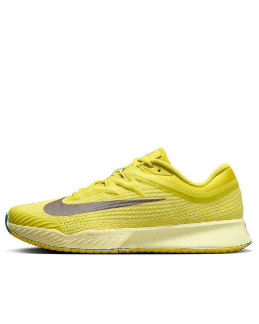 Nike Yellow Vapor Pro 3 Premium Hard Court Tennis Shoes for men
