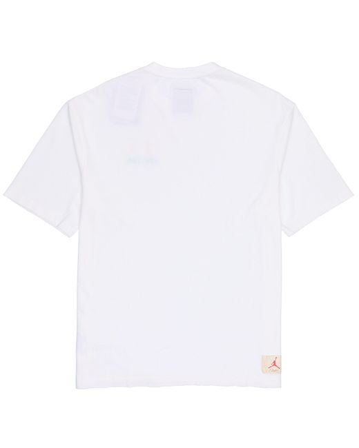 Nike White X Union Crossover Ss22 Solid Color Breathable Logo Round Neck Short Sleeve Asia Edition for men