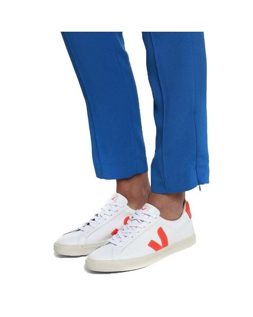 Veja White Esplar Lace-Up Flou'