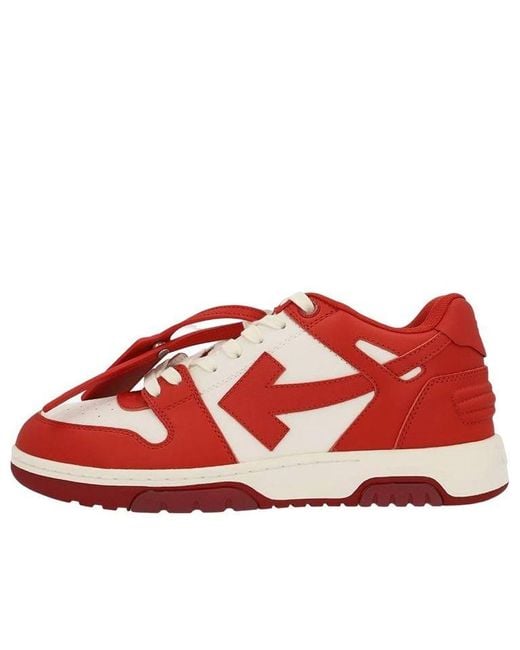 Off-White c/o Virgil Abloh Red Out Of Office Low-Top Sneakers for men