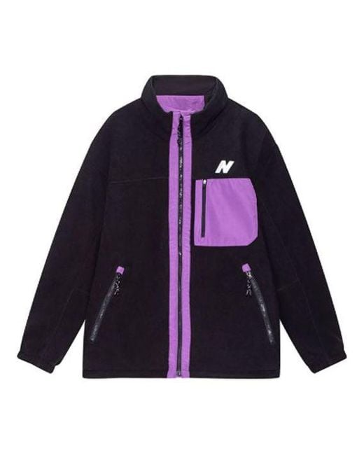 New Balance Blue Contrasting Colors Polar Fleece Jacket