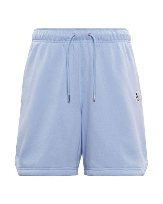 Nike Blue Essentials Logo Pattern Lacing Sports Shorts for men